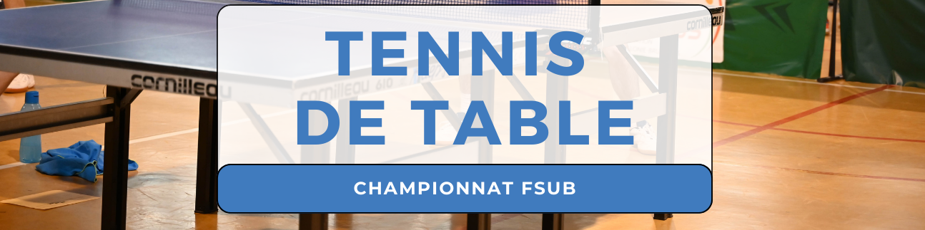 ASEUS - Championnat FSUB : Tennis de table – résultats