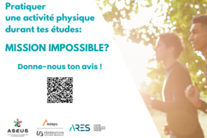 ASEUS - Actualité - Enquête étudiante : Pratiques d'activités physiques et sportives chez les étudiants de l'enseignement supérieur !