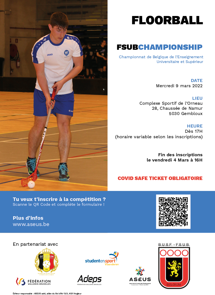 affiche floorball fsub 2021-2022