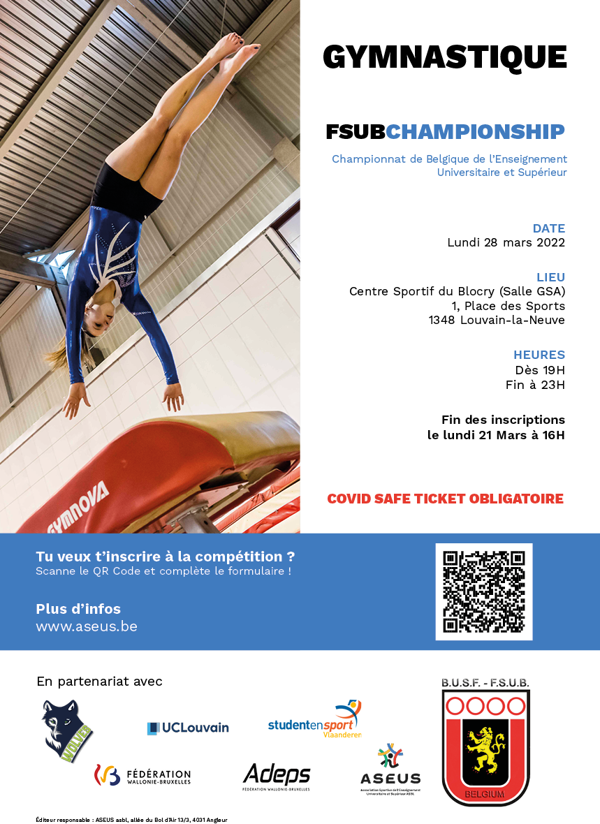 affiche gym fsub 2021-2022