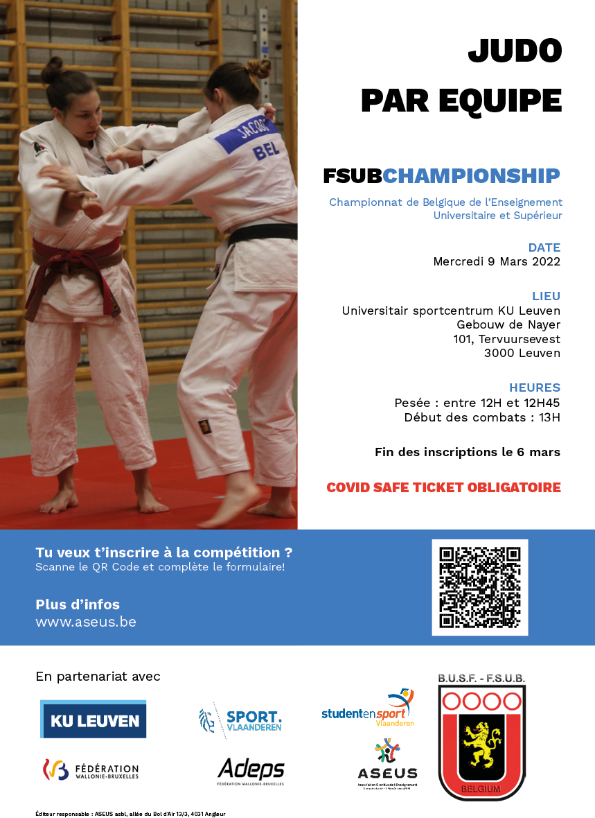 affiche judo par equipes fsub 2021-2022